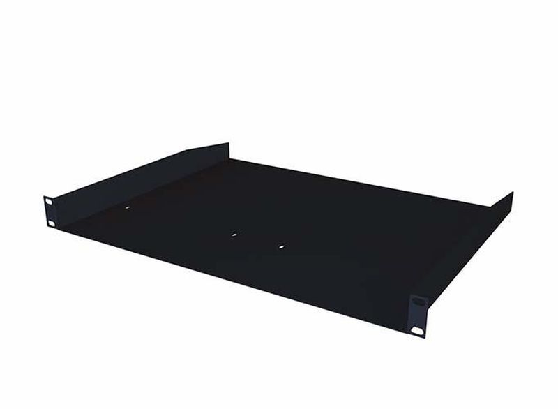 Etagère Acier Noire 1U 19" 443 X 44 X 300