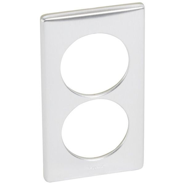 Plaque 2P 57Mm Aluminium legrand 068928