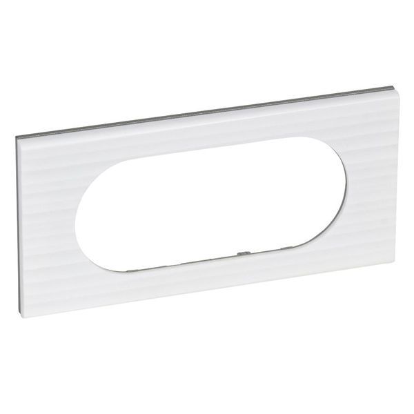 Plaque Matiere 2P Etend Corian Cannele legrand 069015