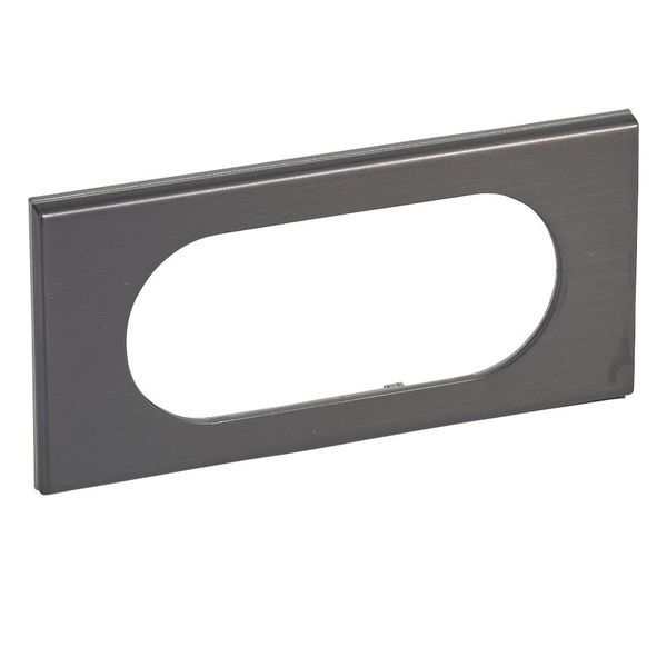 Plaque Matiere 2P Etendinox Black Nickel legrand 069035