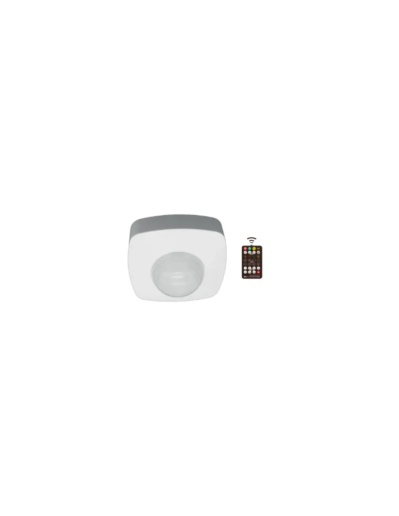 [DD-ESPS02B] Détecteur Infrarouge Saillie - Blanc - Télécommande