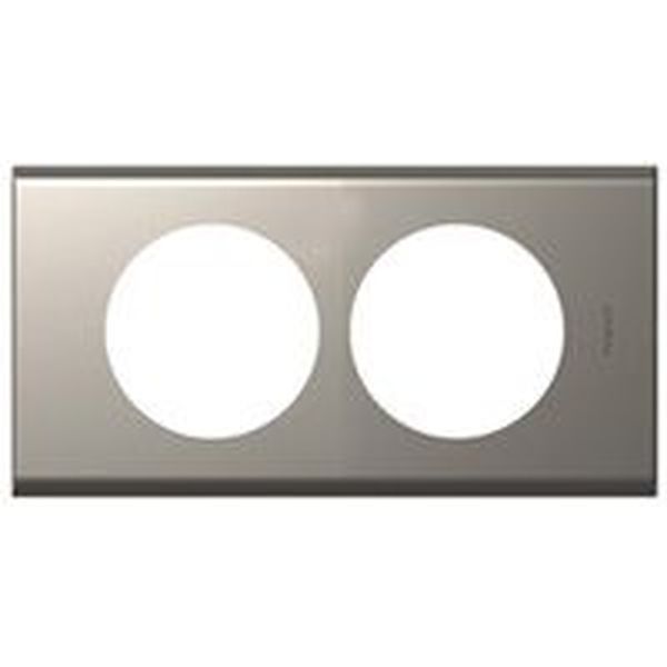 Plaque 2P 57Mm Nickel Velours legrand 069118