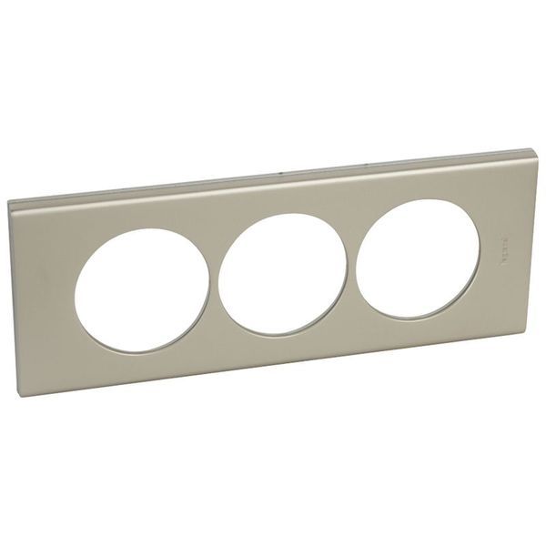 Plaque 3P 57Mm Nickel Velours legrand 069119