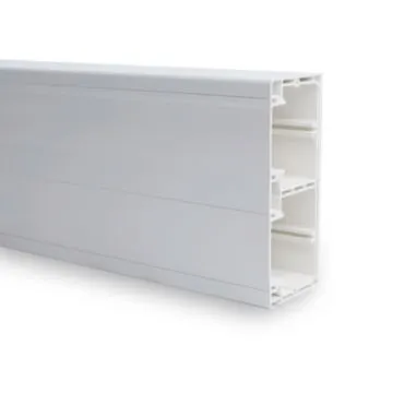 Goulotte 130X54 RAL9005 NOIRE CLIP 45 A/COUVERCLES - longueur 2m
