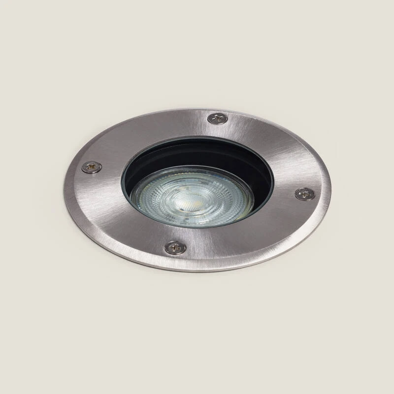 [EUP-5003] Encastré de sol ip65 rond inox ip65 gu5,3/gu10