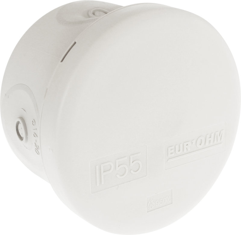 Boîte IP55 ronde d60x40 650° ent dir.