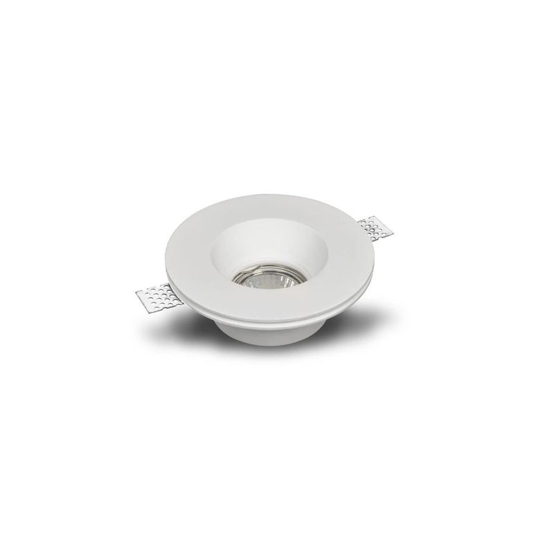 Collerette À Enduire Ronde + Douille Gu10