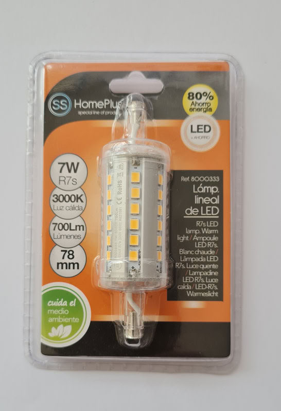 R7S LED 60W 3000K 78mm