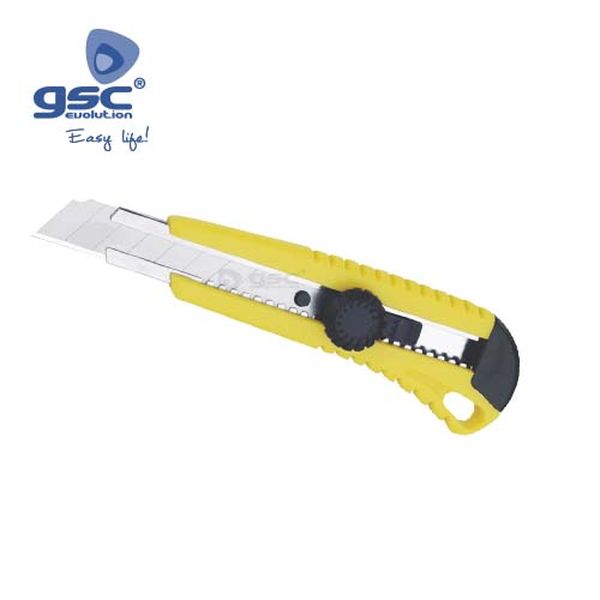 Cutter plastique 3 lames 3 couleurs différentes 002100675
