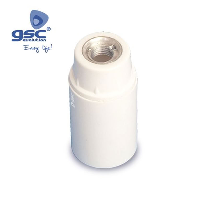 Douille pour lampe E14 bakélite lisse 2A 250V Blan | 002200282
