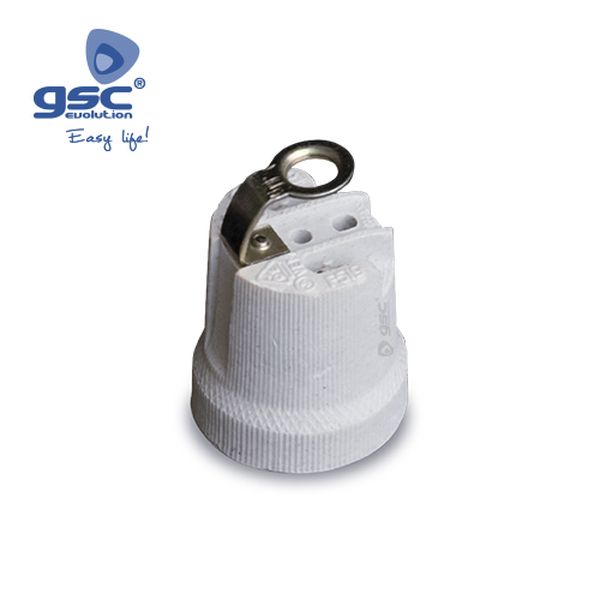 [GC-002200730] Douille en céramique pour lampe E27 4A 250V renfor | 002200730