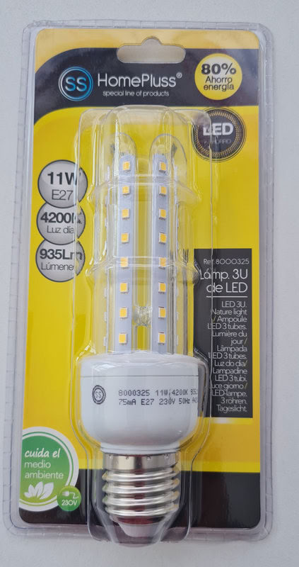 Ampoule 3U LED 11W E27 230V 4200K - GSC 008000325