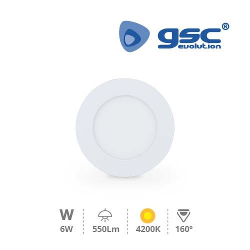 Downlight LED rond Belur 6W 4000K Blanc