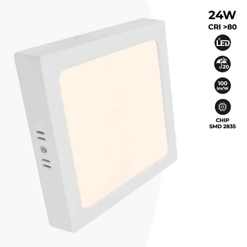 [GC-201005035] Downlight LED saillie carré blanc 24W 4000K