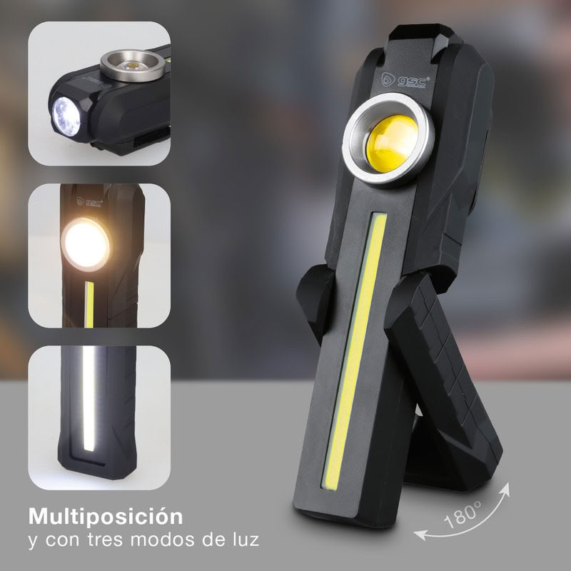 Lampe de poche de travail LED COB rechargeable 5W