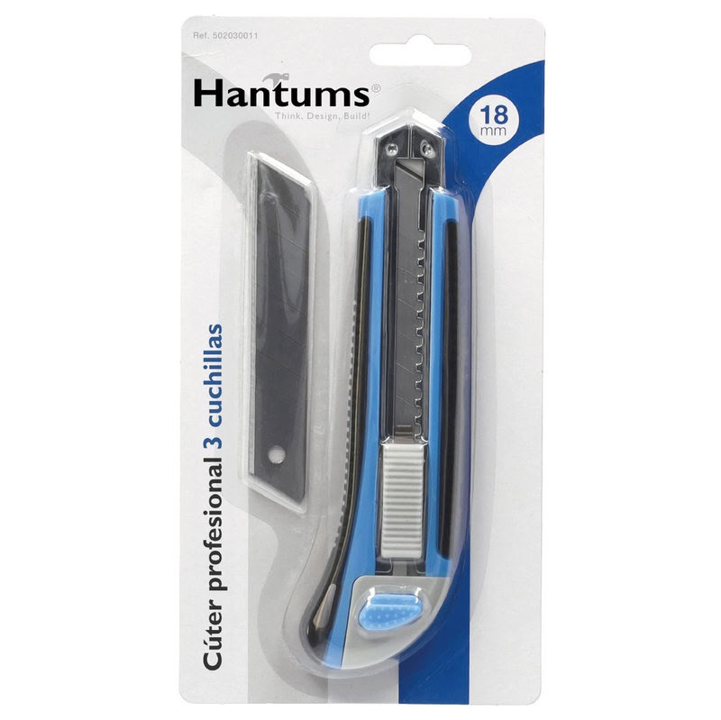 Cutter professionnel auto-rechargeable à 3 lames