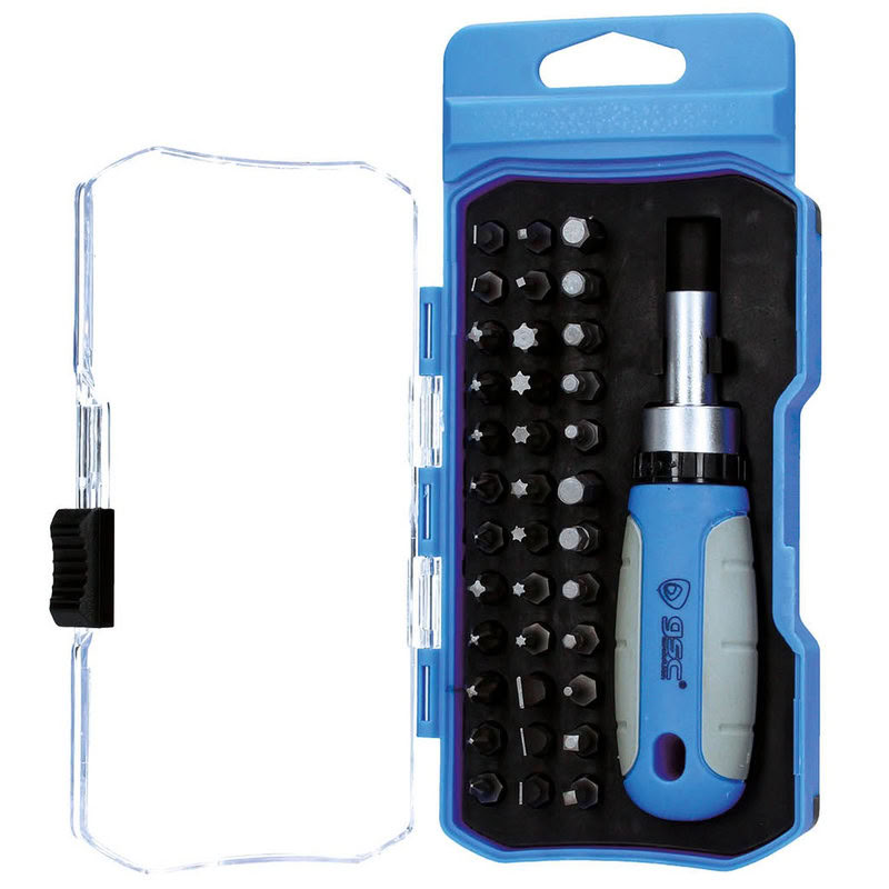 [GC-502035030] Jeu 37 pièces pour tournevis de précision à cliquet