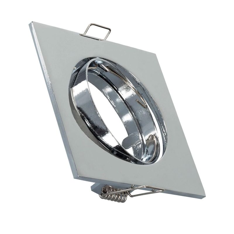 [GEO-1710750030] Spot Encastré Orientable Carré Chrome