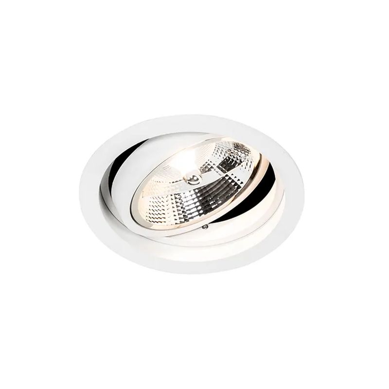 Spot Encastré Orientable Circuspot Rond Blanc Ar111 G53