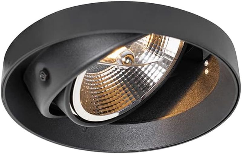 Encastré Orientable Noir Led 20W 38D 2000Lm 3000K