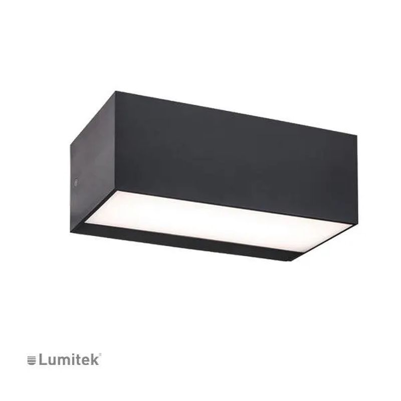 Applique Anthracite Haut/Bas Ip65 E27 60W Max 230V
