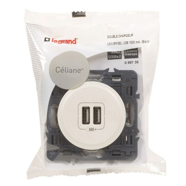 Double Chargeur Usb Céliane Blanc legrand 099736