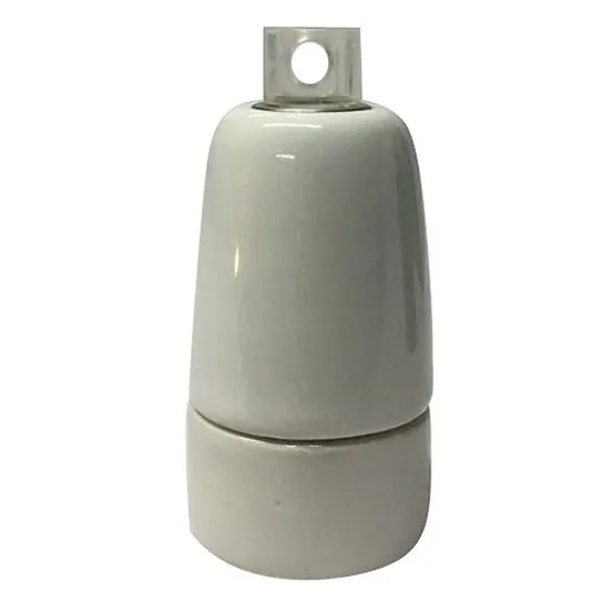 [GS-300101] Douille e14 porcelaine ø33mm h.60mm blanc