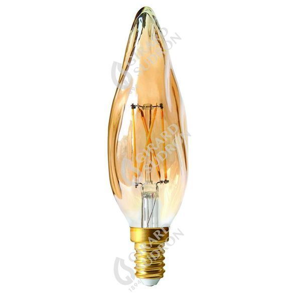 Ampoule flamme gs8 filament led 4w e14 2500k 280lm dim. am 713628