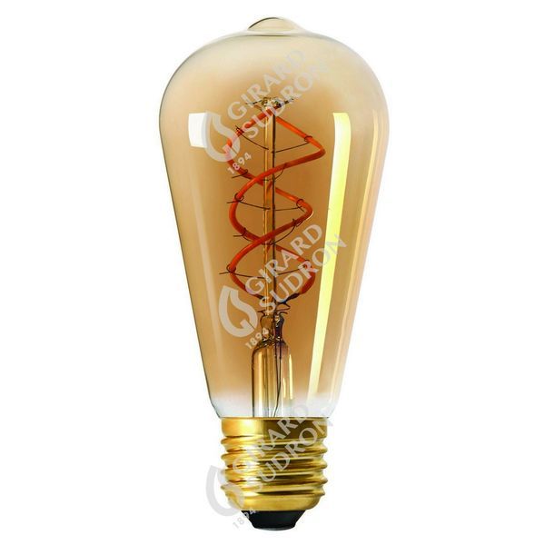Edison filament led twisted 5w e27 2000k 260lm amb 716604