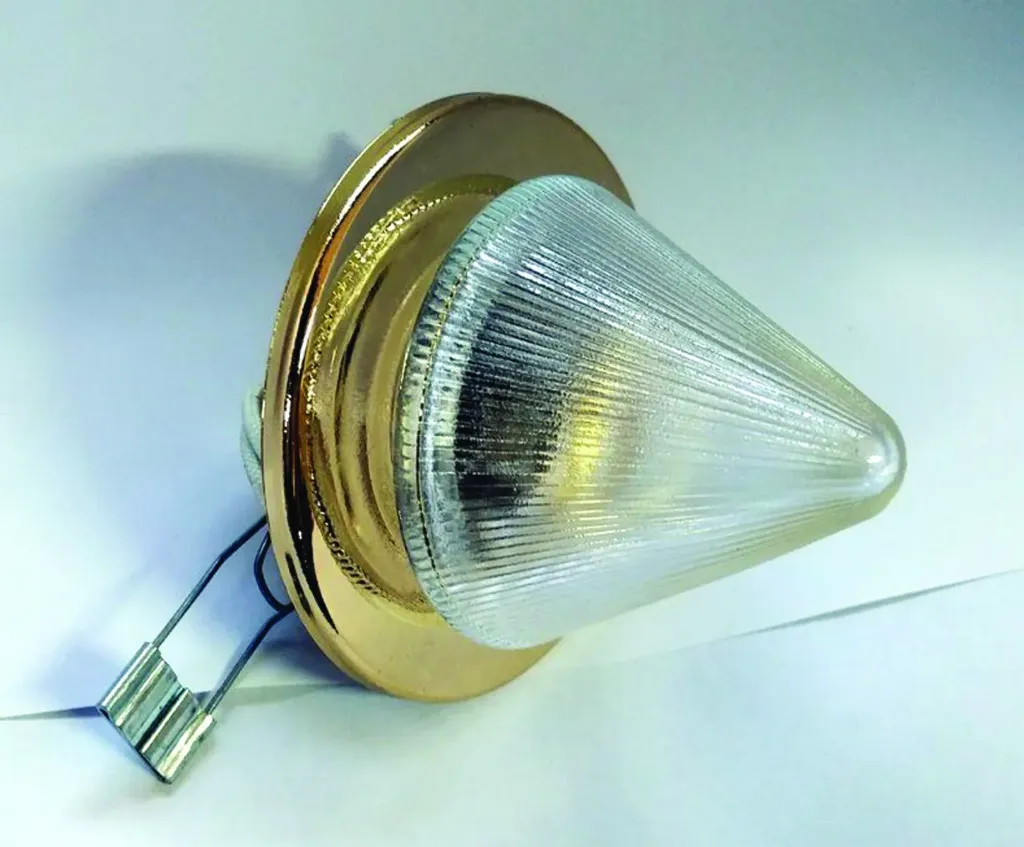 [HLE-16] Encastré Fixe Dore Rond Ver/Pyr Cl - Hle-16
