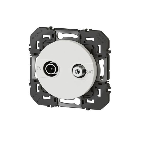 Prise Tv-Sat Étoile Blindée Dooxie Finition Blanc Blister legrand 095224