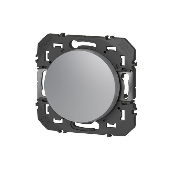 Poussoir Simple Dooxie 6A 250V~ Finition Alu Blister legrand 095234