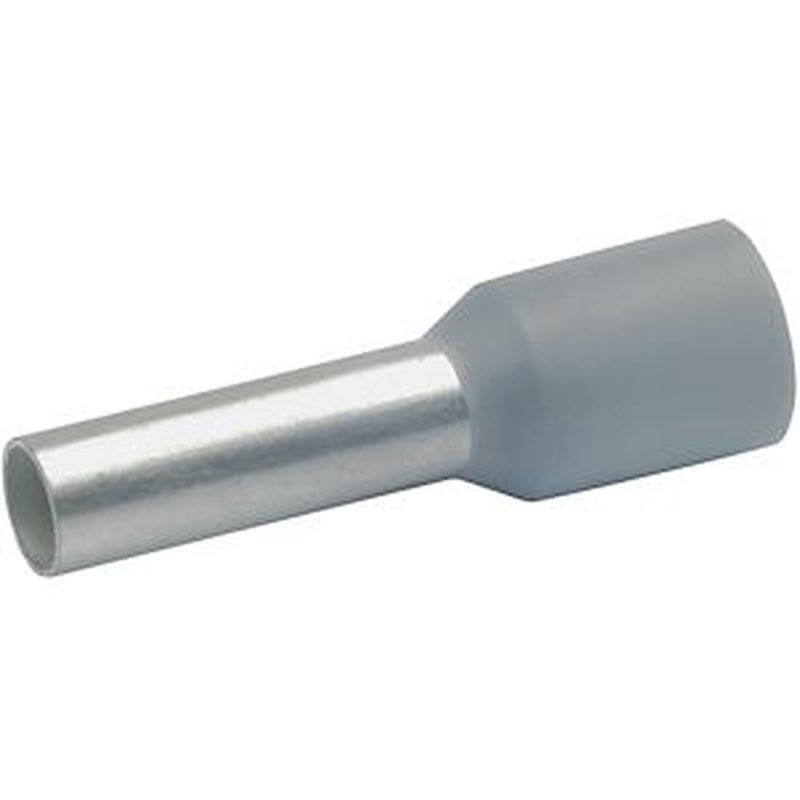 Embout De Câblage Isolé Gris 2,5Mm² - Longueur 8Mm (les 100)