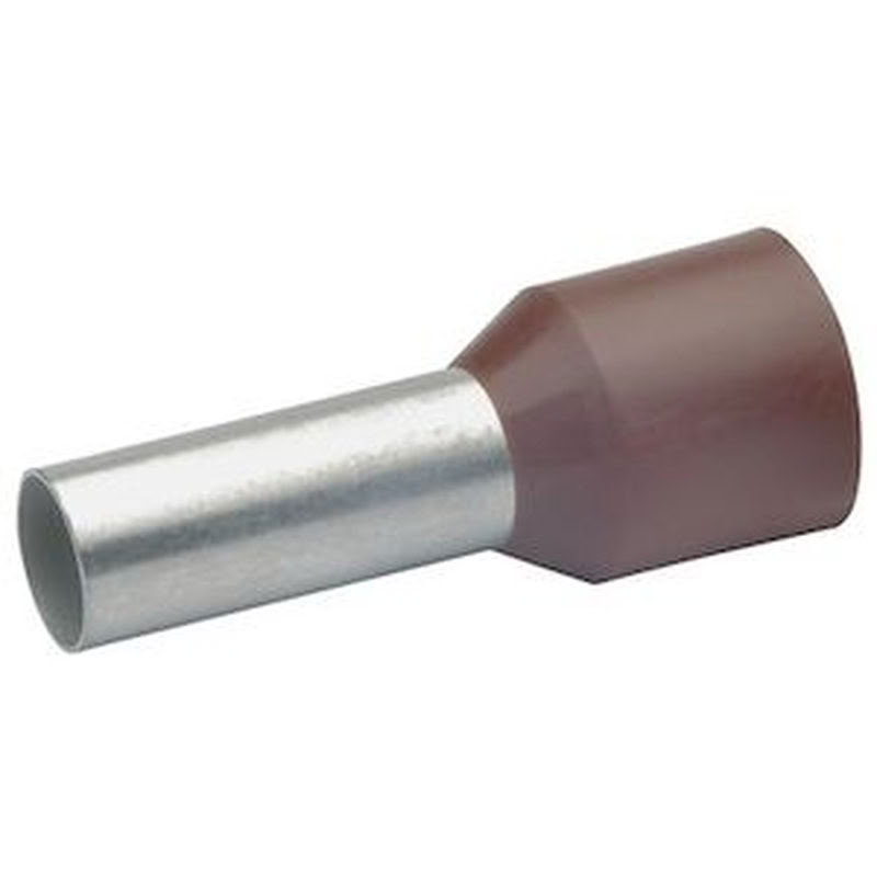 [KLA-17612] Embout De Câblage Isolé Brun 10Mm2 - Longueur 12Mm