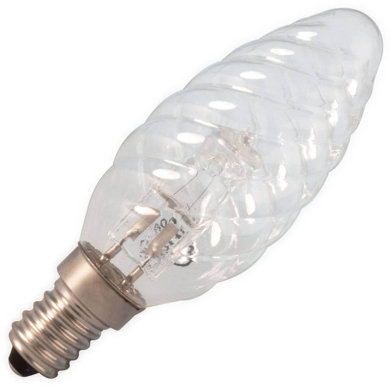 [L-1610ES] Ampoule Flamme Torsadee Claire E14 28W (=40W Environ) 230V
