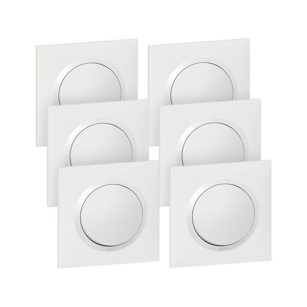 Lot De 6 Interrupteurs Ou Va-Et-Vient Dooxie Complet Blanc legrand 300430