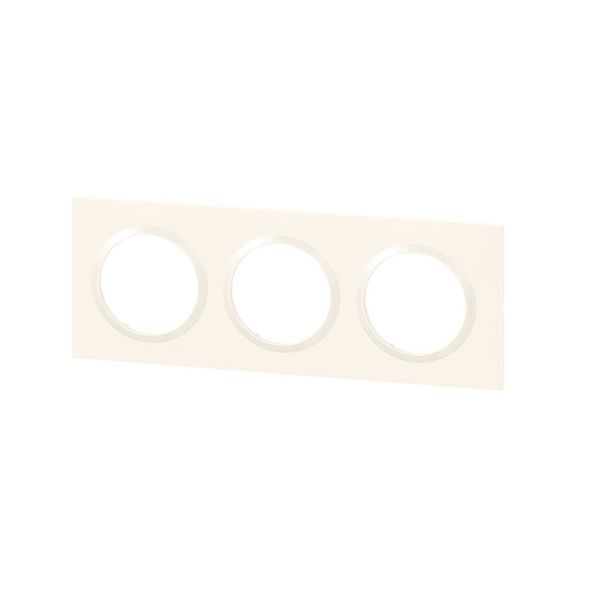 Plaque Carrée Dooxie 3 Postes Finition Blanc Blister legrand 600903