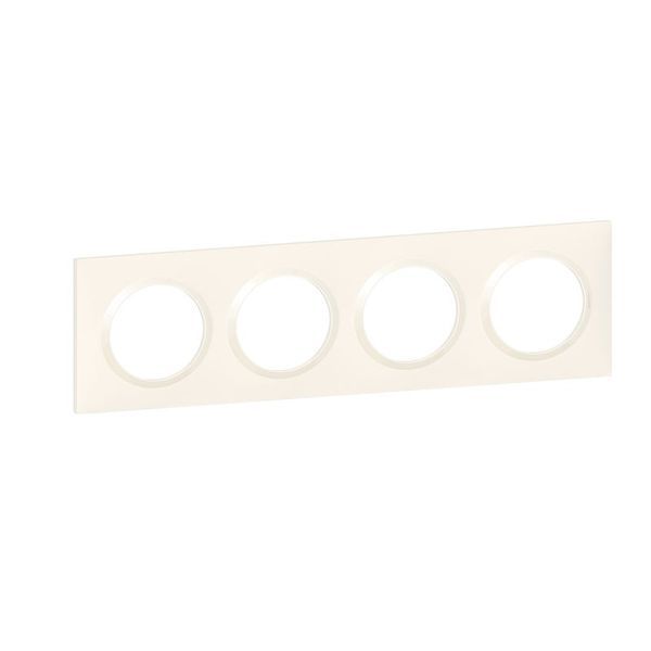 Plaque Carrée Dooxie 4 Postes Finition Blanc Blister legrand 600904