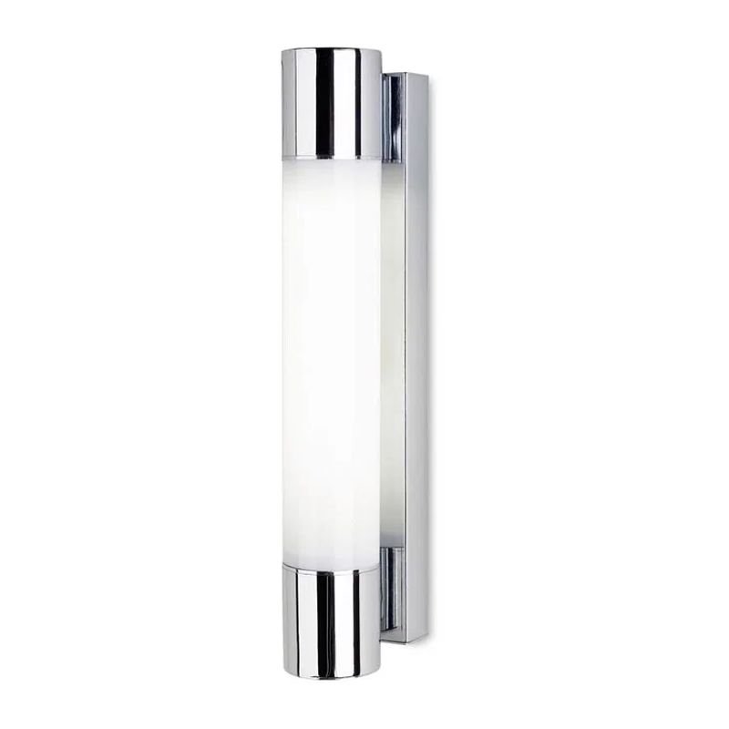[LD-05438521M1] Applique Murale Salle de Bain Chrome + Polycarbonate Opal 1x2G11 18W