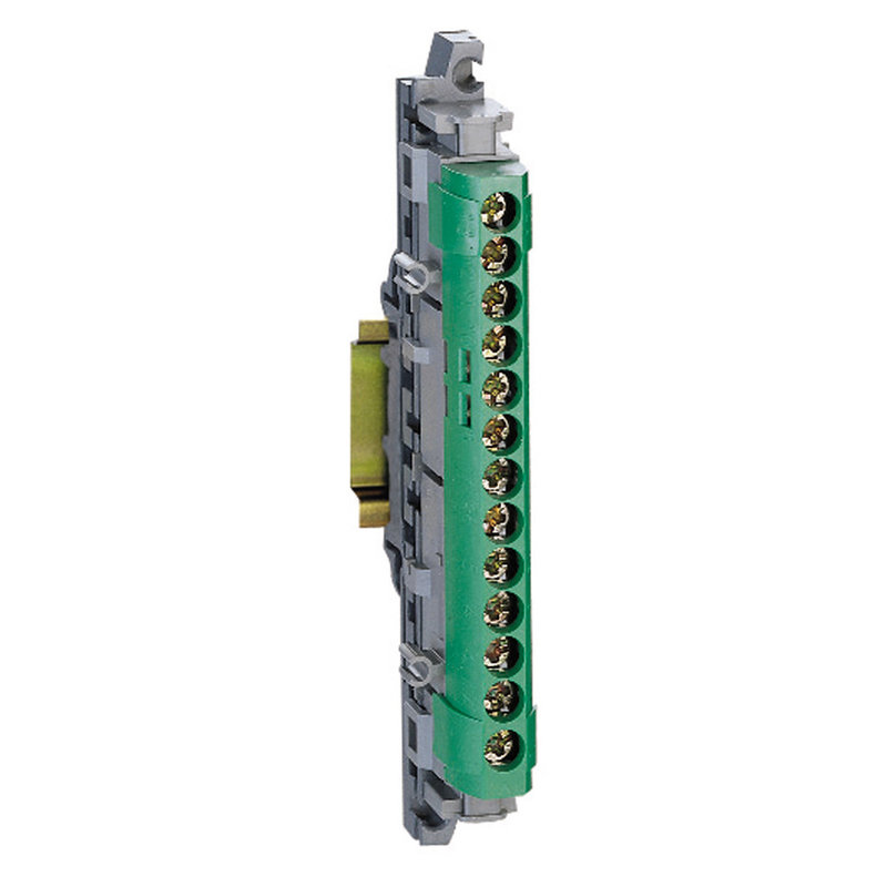 [LEG-004834] Legrand 004834 - Bornier de répartition isolé IP2X terre 1 connexion 6 à 25mm² - vert - 113mm
