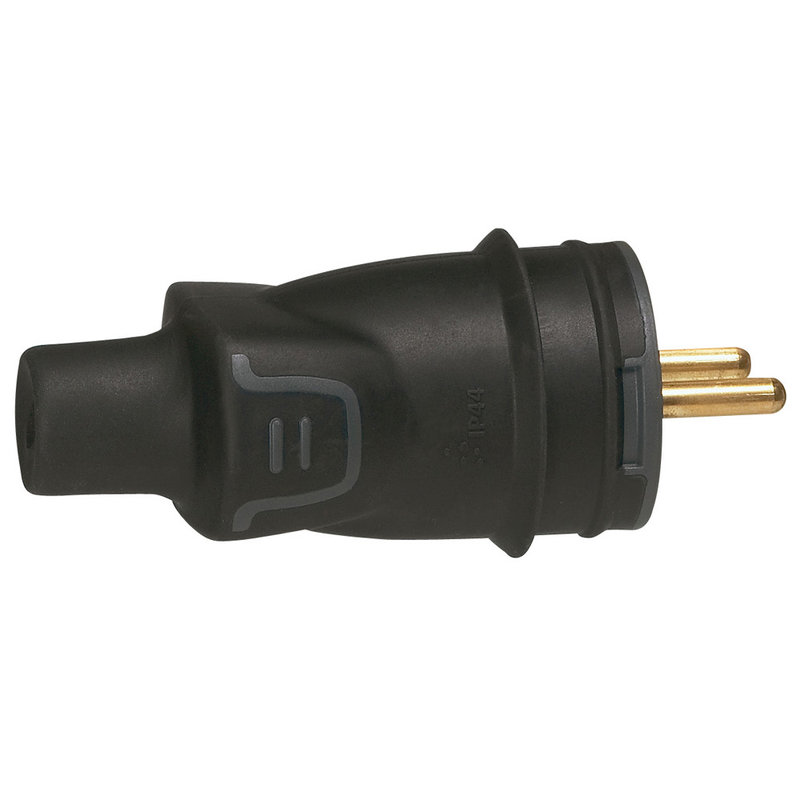 [LEG-050445] Legrand 050445 - Fiche borne à vis 2P+T 16A IK08 IP44 à sortie droite