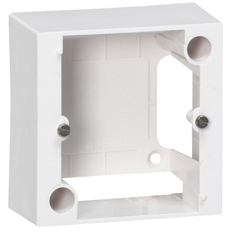 [LEG-055439] Legrand 055439 - Cadre saillie 1 poste pour montage prise 80x80mm - 82x82x40mm - ivoire