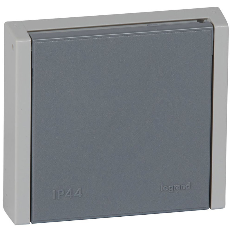 [LEG-055708] Legrand 055708 - Prise 3P+N+T 20A à fixer sur boîte Ø67mm Plexo complet IP44 encastré - gris