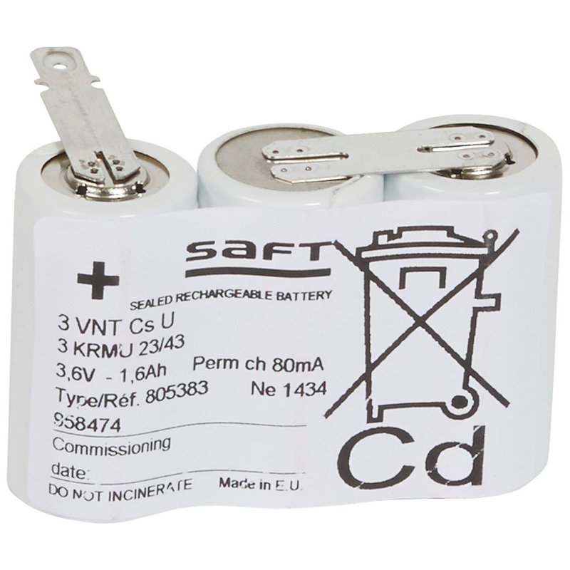 [LEG-061032] Legrand 061032 - Batterie Ni-Cd - pour BAES+BAEH évacuation SATI Adressable référence 062560