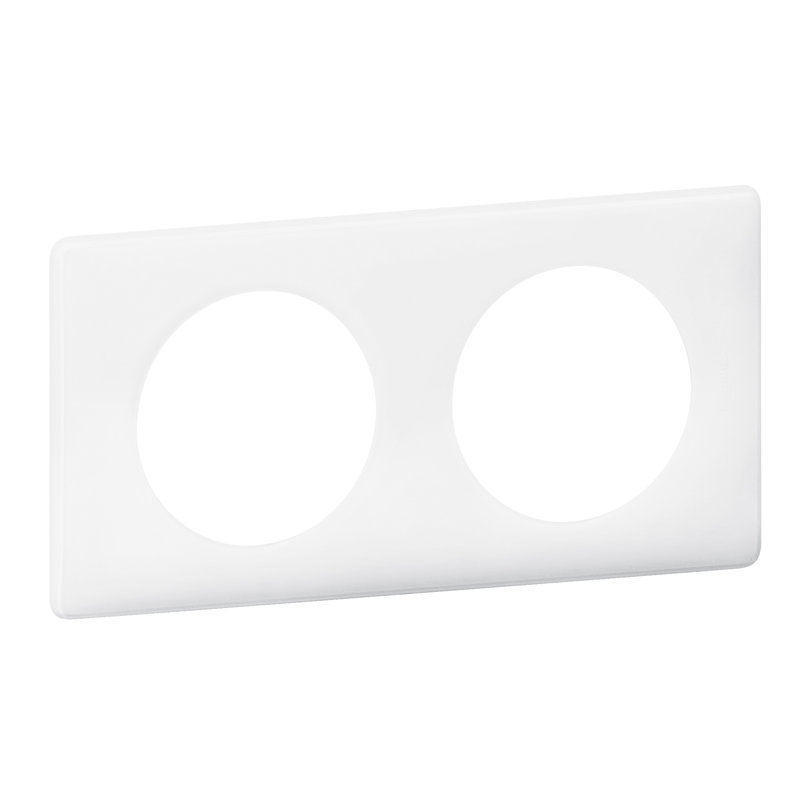 [LEG-066632] Legrand 066632 - Plaque Céliane Laqué 2 postes - finition Blanc