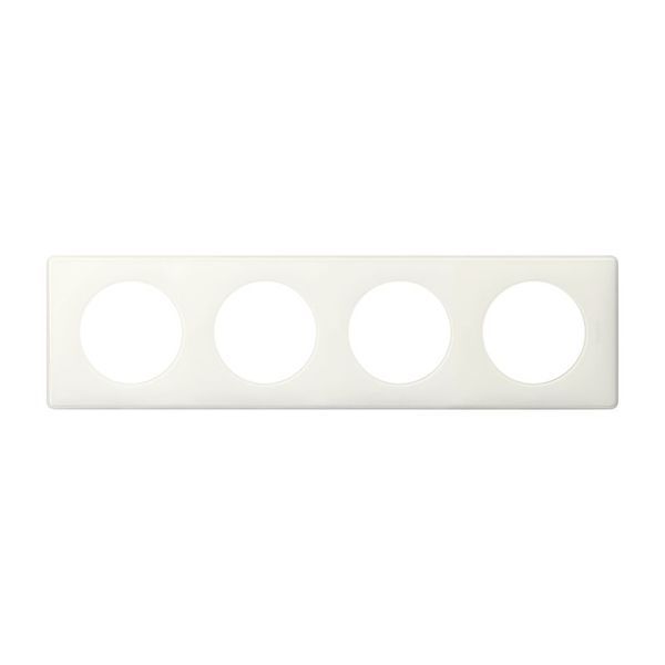 [LEG-066634] Plaque Céliane Laqué 4 Postes Finition Yesterday ( Blanc ) legrand 066634