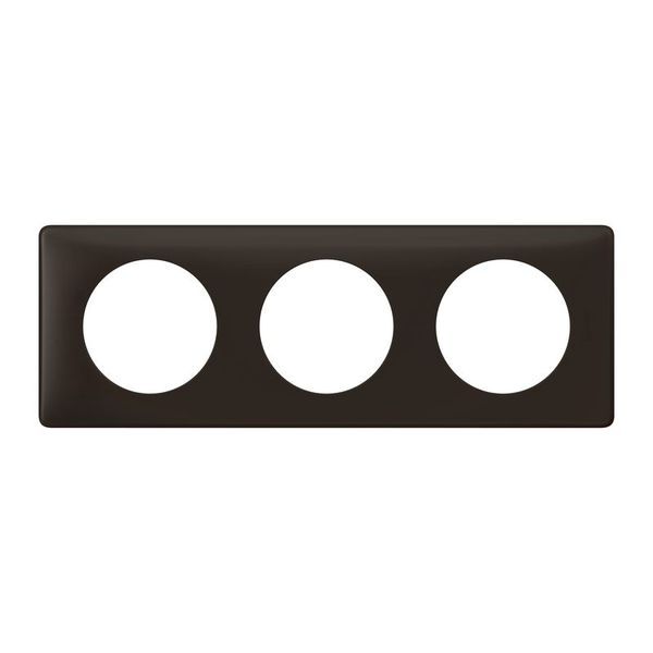 [LEG-066743] Legrand 066743 - Plaque Céliane Poudré 3 postes - finition Basalte