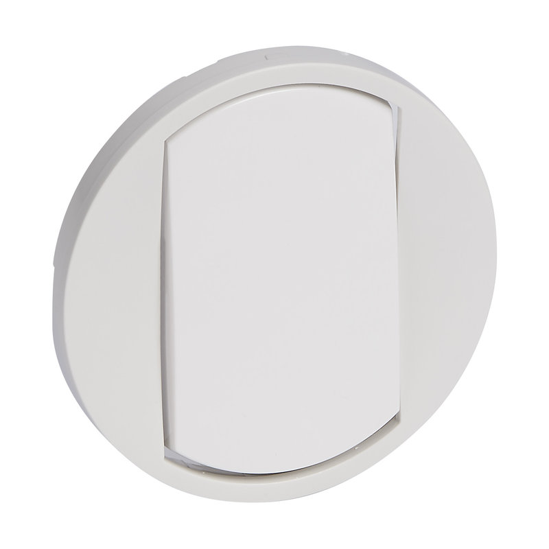[LEG-068001] Legrand 068001 - Enjoliveur large Céliane pour interrupteur, va-et-vient ou poussoir Soft - blanc