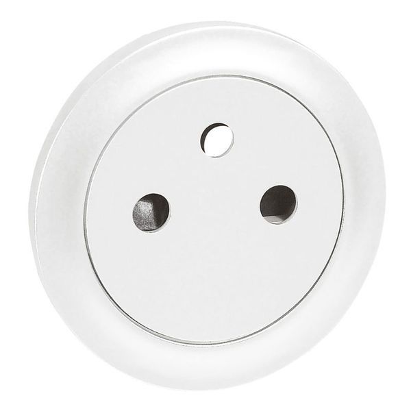 [LEG-068111] Legrand 068111 - Enjoliveur Céliane pour prise de courant 2P+T Surface - Blanc