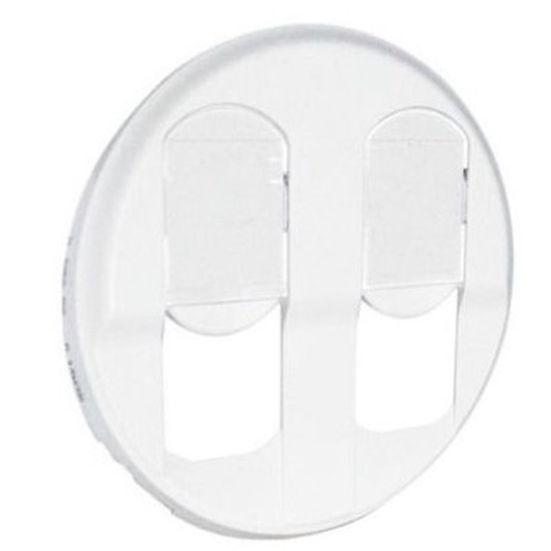 [LEG-068252] Legrand 068252 - Enjoliveur Céliane pour prise double RJ45 - Blanc